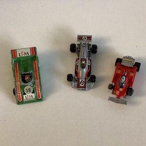 Set of 3 Vintage Diecast Race Cars